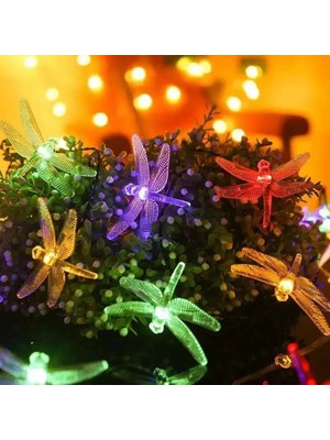 Freedom Storee 7m 30 LED Yusufçuk Kuşu 8 Fonksiyonlu Solar Panelli-Rgb