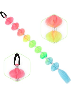 Luord-Store Örgülü Aksesuarlı Lastikli At Kuyruğu / ACM05