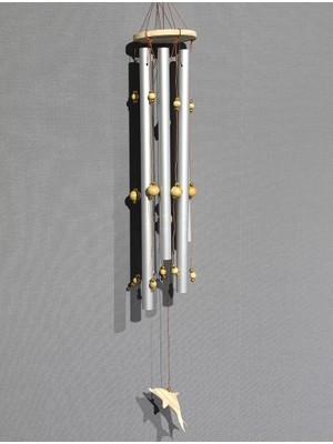Uravas Store Boncuklu Metal Rüzgar Çanı 3dıarta-28