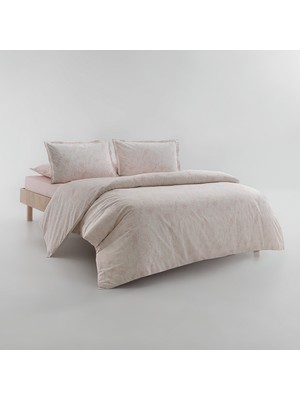 Yataş Innika %100 Pamuk Tek Kişilik Ranforce Nevresim Takımı - Somon