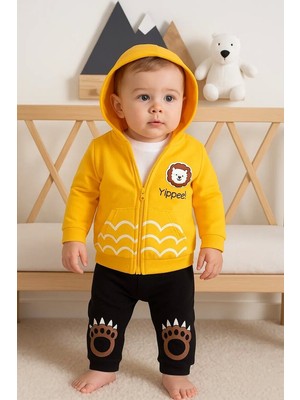 Luord-Store Aslan Desenli 3'lü Erkek Bebek Takımı