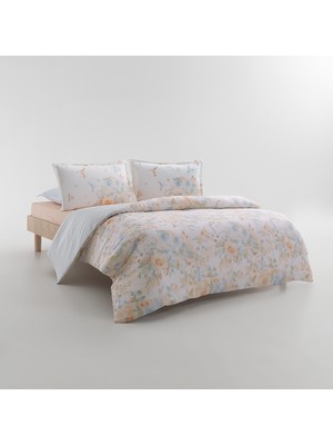 Yataş Bloomy Battal Boy Pamuk Saten Nevresım Takımı - Somon