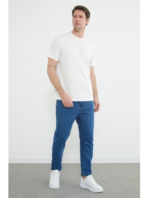 FullaModa Fermuarlı Boyfriend Jean