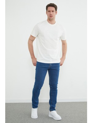 FullaModa Düğmeli Fermuarlı Regular Fit Jean