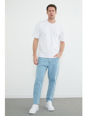 FullaModa Fermuarlı Boyfriend Jean