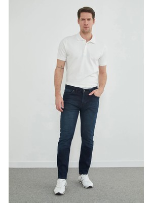 FullaModa Fermuarlı Slim Fit Jean