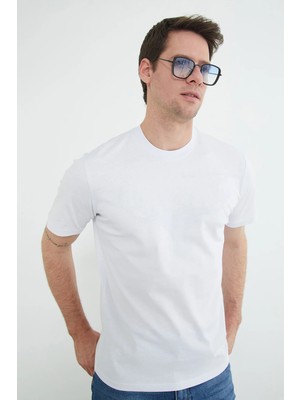 FullaModa Basic Bisiklet Yaka Tişört