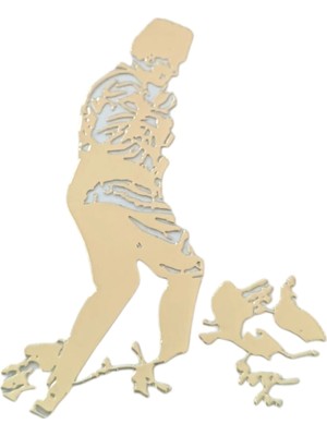 Nil Avm K.atatürk Koca Tepe Metal Oto Sticker Gold 7X5CM