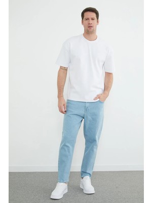 FullaModa Fermuarlı Boyfriend Jean