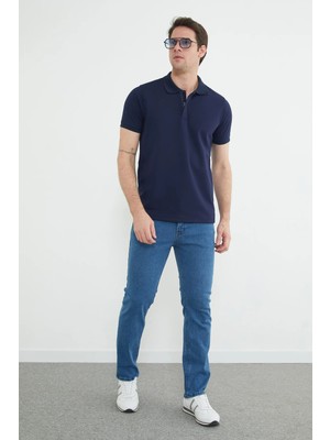 FullaModa Fermuarlı Straight Jean Pantolon