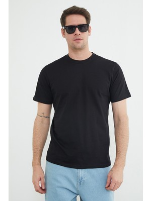 FullaModa Basic Bisiklet Yaka Tişört
