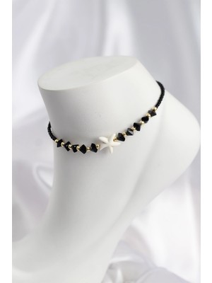 İsmiyle Al Mey Ithalat® Siyah Renk Deniz Yıldızı Motifli Halhal