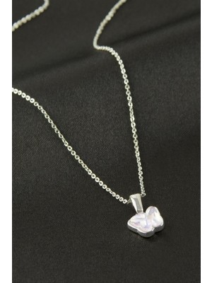 Zero Land Muratech Kelebek Çelik Kolye - Gümüş Rengi