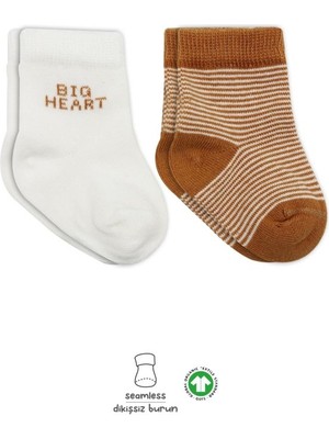 Urfakent 2'li Big Heart Penye Soket Çorap 10117 Hardal