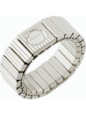 Zero Land Muratech Yaylı Erkek Çelik Yüzük - Gümüş Rengi