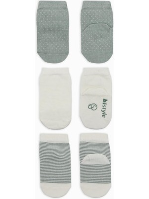 NW NessiWorld Nessiworld Puanlı Kaymaz Penye Soket Çorap 3'lü BS10108 Nil (Adet Fiyatıdır)