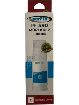 Nil Avm Perfıx Canon  Pf CGI-490C - Mavi  790 - 190 -  Şişeli Mürekkep 70ML