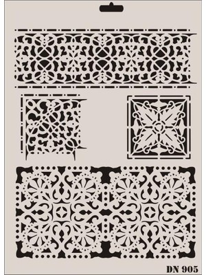 Luord-Store Dantel Seri DN-905 Stencil 35X25 cm