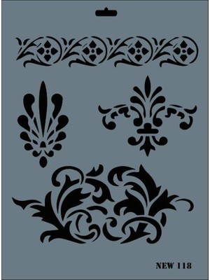 Luord-Store New Seri N-118 Stencil 35X25 cm