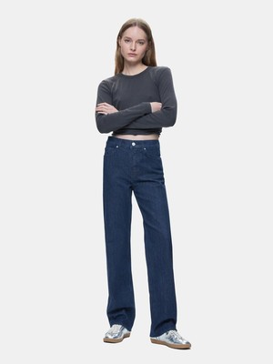 LTB Selene B Düz Paça Yüksek Bel Dark Indigo Jean Pantolon