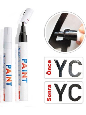 Nil Avm Paint Oto Lastik Rötuş Boya Kalemi Siyah