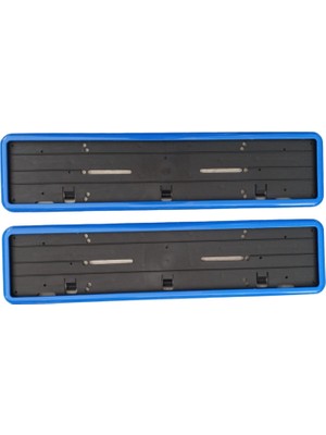 Nil Avm Çerçeveli Plakalık Plaka Altlığı Mavi 2&AMP;#39LI