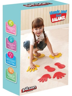 Markaon 03 707 El ve Ayak Denge Oyunu Kırmızı-Sarı-Mavi