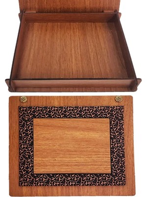 Siv Ticaret Derili Ahşap Kutu Hediyelik Kutusu