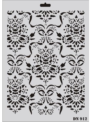 Luord-Store Dantel Seri DN-912 Stencil 35X25 cm