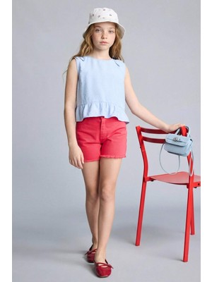 DeFacto Gabardin Şort Kız Çocuk H1514A826HS