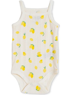 Hellobaby Kız Bebek Jakarlı Body Çıtçıtlı Bisiklet Yaka Ip Askılı