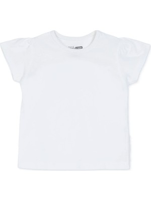 Hellobaby Kız Bebek Tişört Bisiklet Yaka Short Sleeve