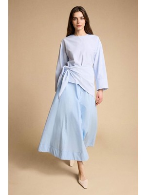 DeFacto A Kesim Poplin Maxi Etek H1920AX26SM