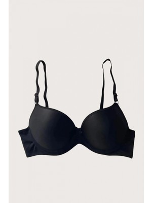 Pileli Store Pilelistore Mikro Kumaş Push Up Dolgulu Balenli Günlük Tek Destekli Sütyen