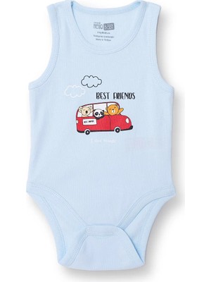 Hellobaby Erkek Bebek Body Çıtçıtlı Yaka Short Sleeve