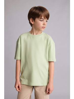 DeFacto Premıum Oversıze Kalın Tişört Erkek ÇOCUK G6486A826SM