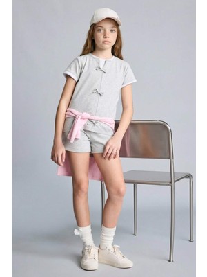 DeFacto Regular Fit 2'li Pijama Takımı Kız Çocuk H5514A826SM