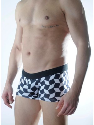 bebekokusu Erkek 3D Küp Desenli Boxer
