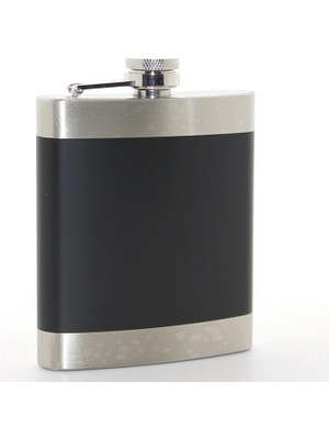 SHC4200 Paslanmaz Çelik Tekli 7 Oz Matara Siyah