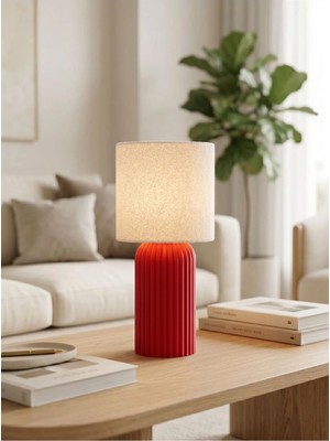 Mosso Steel Tera Model - LED Abajur - Masa Lambası - USB 5V ile Çalışır - Slim LED Aydınlatması Dahildir - Dekoratif Lamba - Renk Seçenekli