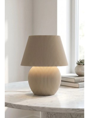 Mosso Steel Nest Model - LED Abajur - Masa Lambası - USB 5V ile Çalışır - Slim LED Aydınlatması Dahildir - Dekoratif Lamba - Renk Seçenekli