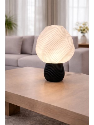 Mosso Steel Smilo Model - LED Abajur - Masa Lambası - USB 5V ile Çalışır - Slim LED Aydınlatması Dahildir - Dekoratif Lamba - Renk Seçenekli