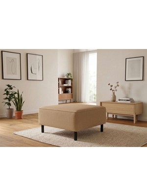 Rolivs Mokka Puf – Fitilli Kadife Sedir Işıltısı | Özgün Doku, Premium Hissiyat