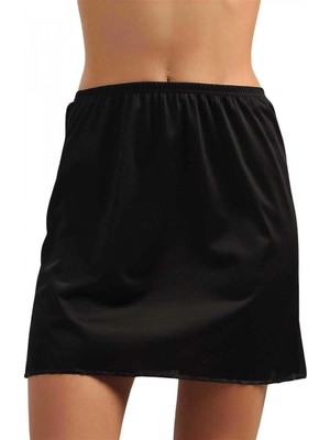 Pileli Store Pilelistore Polyamid Kumaşlı Diz Üstü Kısa Etek Altı Jüpon