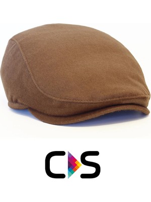 Capstories Erkek Kasket Şapka - Kışlık Kaşmir Kumaş - Standart Beden