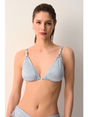 Suwen Pearl Üçgen Bikini Üst