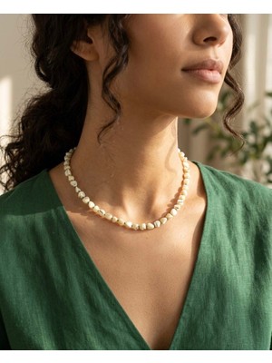 Lumea Mama 💫doğallığın Işıltısı: Taşlı Faset Kesim Sedef Kolye