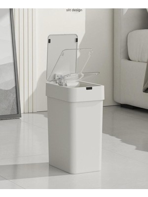 PremiumPort Akıllı Sensörlü Slim Çöp Kovası 9 Lt, 2'li Set, Pilli Çalışır