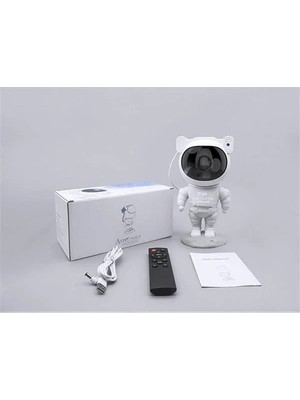 Die Grup Çocuklara Özel Projeksiyon Astronot Lamba Speaker Sevimli