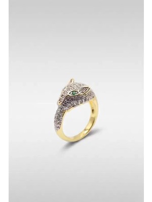 Herşey Trend Herşeytrend Leopar Yüzük - Altın